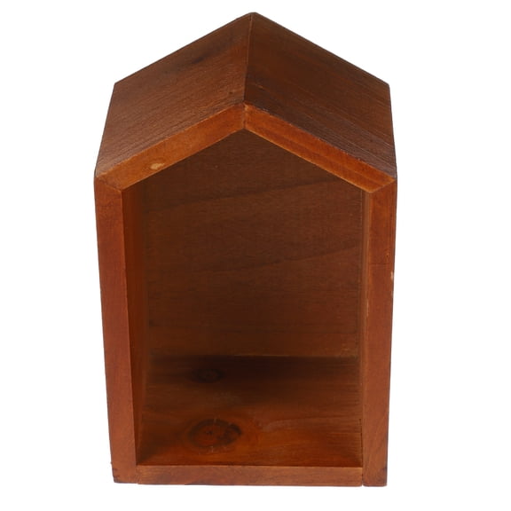 WASHWEPE Tabletop Bookshelf Storage Stand Solid Wood 1Set