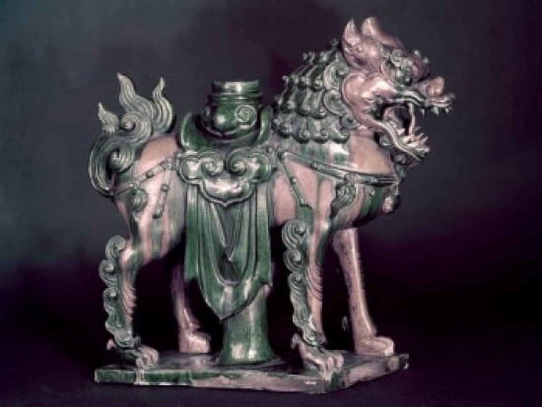 Figure Dragon Antiques Decorative Arts Canvas Art - (24 x 36)