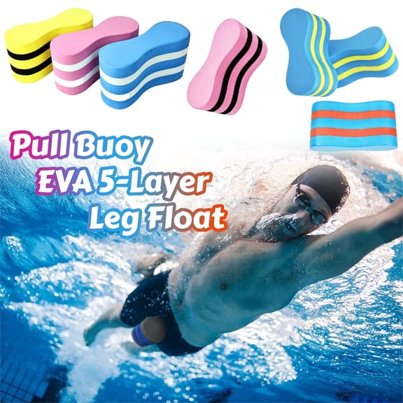 Figure-Eight EVA Pull Buoy, Lightweight Leg Float for Beginner Pool Swim Training