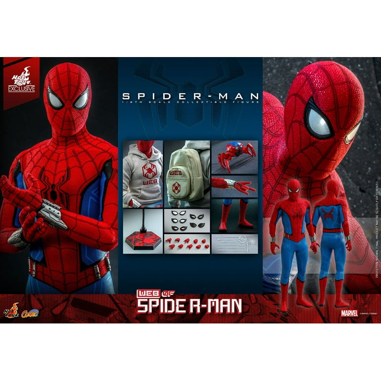 Hot Toys Exclusive Spider-Man Action Figure, Marvel's W.E.B. Hot Toys Exclusive Spider-Man Action Figure, Marvel's W.E.B.