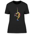 thumbnail image 1 of Figure Ice Skating Graphic T-Shirt Women -Image by Shutterstock, Female Large, 1 of 2