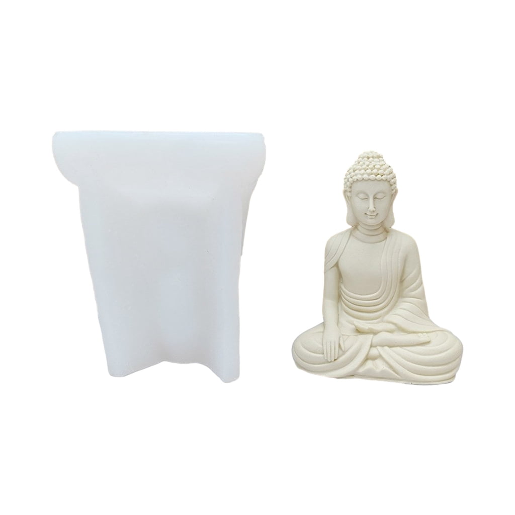 Figure Molds Candle Moulds Buddhas Shape Silicone Crafts Mold Silicone Material