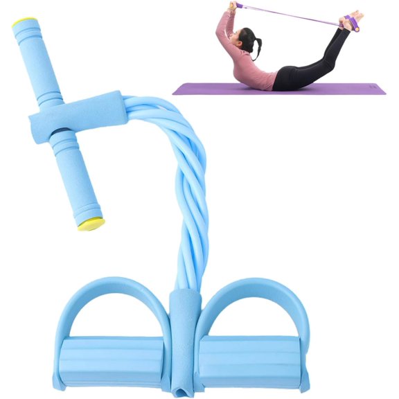 Figure Resistance Pedal Resistance Band Multi-Function Sit-up Pull Rope, Elastic Body Shaper for Belly and Arm Toning, Home Gym Workout