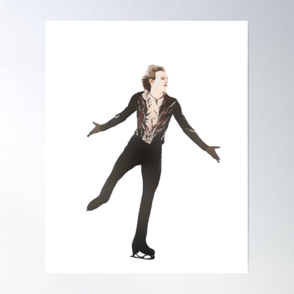 Figure Skater Performance Sports Wall Art Poster, Poster Home Decor, Poster Only