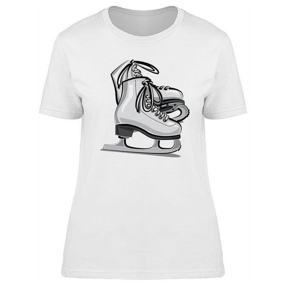 Figure Skates Design T-Shirt Women -Image by Shutterstock, Female Large