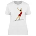 thumbnail image 1 of Figure Skating Color Silhouette T-Shirt Women -Image by Shutterstock, Female x-Large, 1 of 2