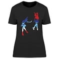 thumbnail image 1 of Figure Skating Couple T-Shirt Women -Image by Shutterstock, Female Medium, 1 of 2