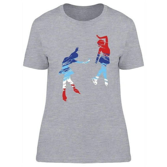 Figure Skating Couple T-Shirt Women -Image by Shutterstock, Female Medium
