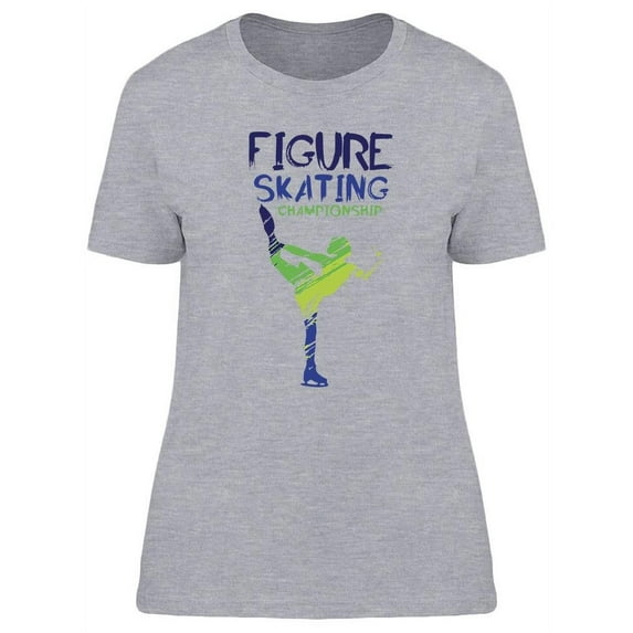 Figure Skating Graphic T-Shirt Women -Image by Shutterstock, Female x-Large