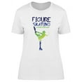 thumbnail image 1 of Figure Skating Graphic T-Shirt Women -Image by Shutterstock, Female x-Large, 1 of 2