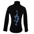 thumbnail image 1 of Figure Skating Jacket by Ice Fire - Blue crystals Layback applique, 1 of 4