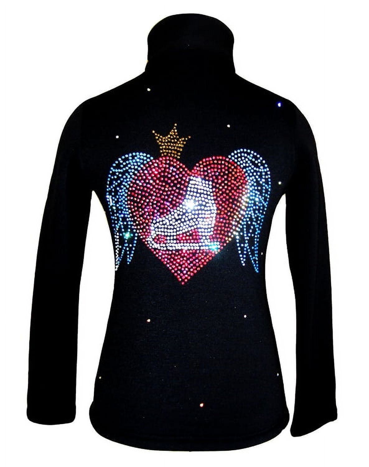 Figure Skating Jacket by Ice Fire Skate and Wings applique HJ232