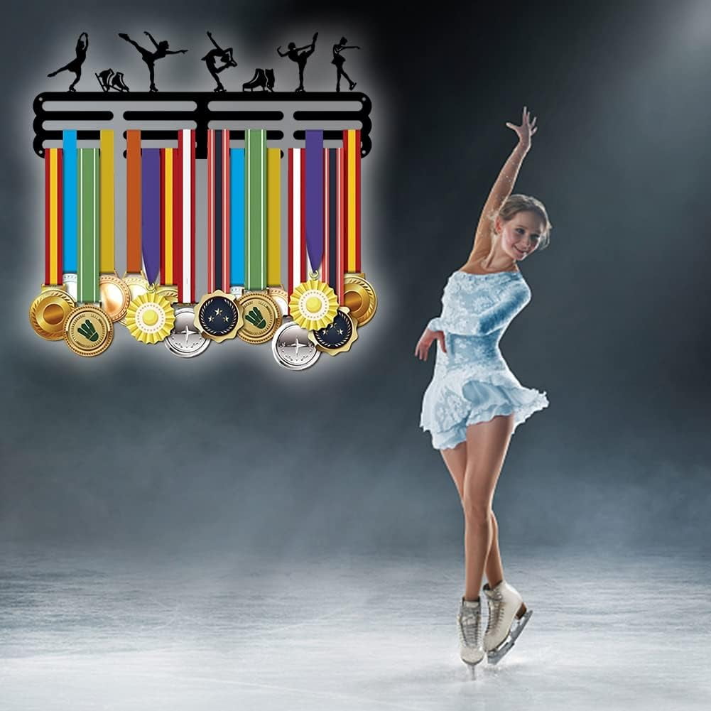 Figure Skating Medal Display Holders Black Sturdy Steel Medal Hangers ...