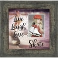 thumbnail image 1 of Figure Skating Picture Frame, Ice Dancer or Skater Decor Wall Art, 10X10 6362, 1 of 6