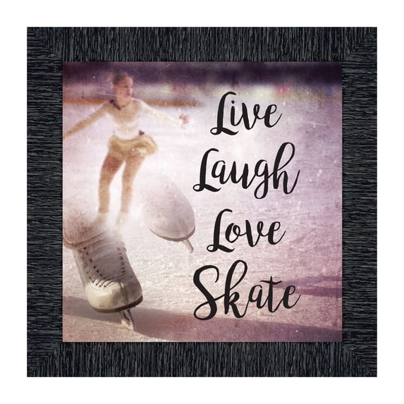 Figure Skating Picture Frame, Ice Dancer or Skater Decor Wall Art, 8666CH