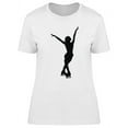 thumbnail image 1 of Figure Skating Silhouette  T-Shirt Women -Image by Shutterstock, Female XX-Large, 1 of 2