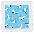 thumbnail image 1 of 3dRose, Figure Skating - Skate and Snowflake Print - Ice Blue, 10x10 inch quilt square, 1 of 1