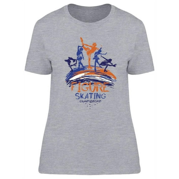 Figure Skating Sport T-Shirt Women -Image by Shutterstock, Female Large