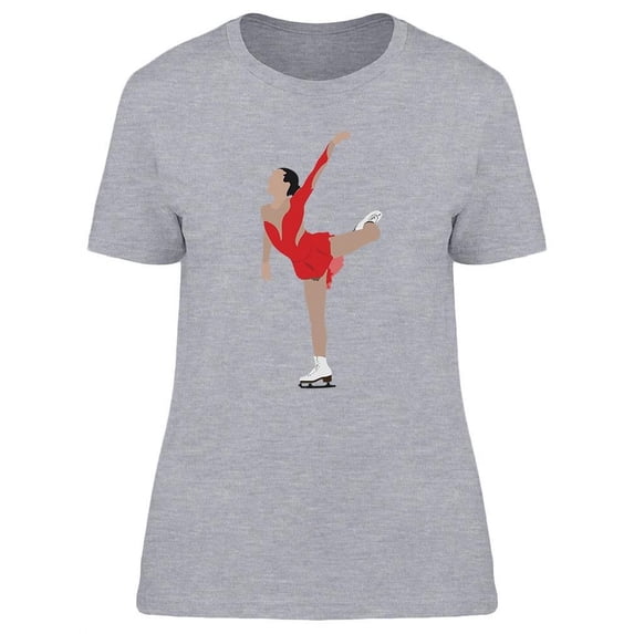 Figure Skating Woman T-Shirt Women -Image by Shutterstock, Female Large