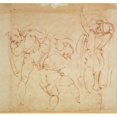 thumbnail image 1 of Figure Sketches Michelangelo Buonarroti 1475-1564 Italian Galleria degli Uffizi Florence Italy Poster Print - 18 x 24 in., 1 of 1