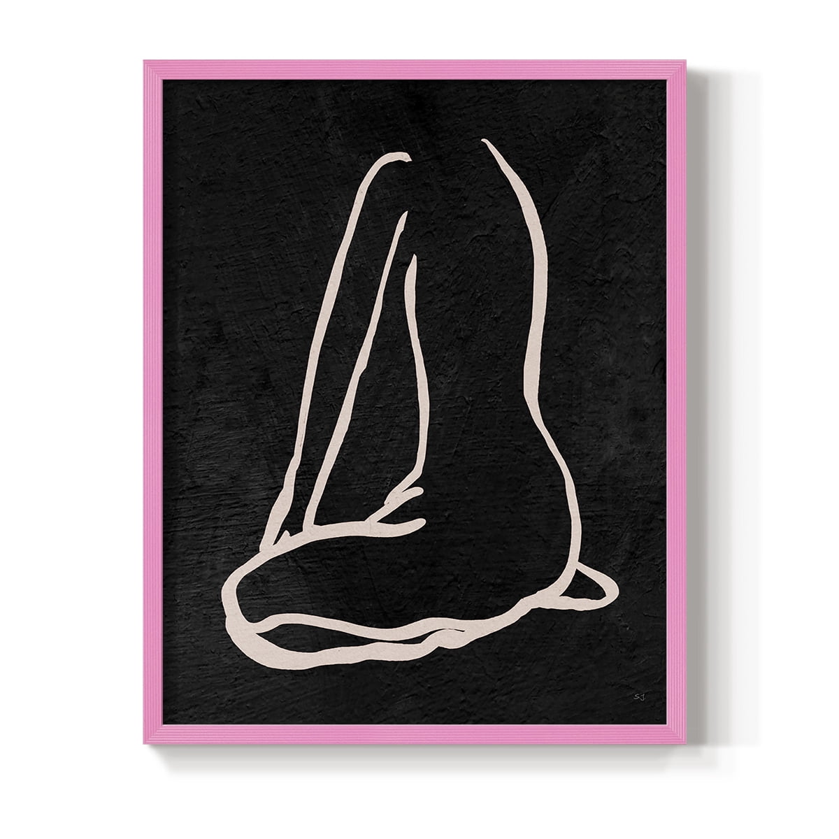 Figure in Dark II in Paper Solid Wood 8 x 10 Framed Print