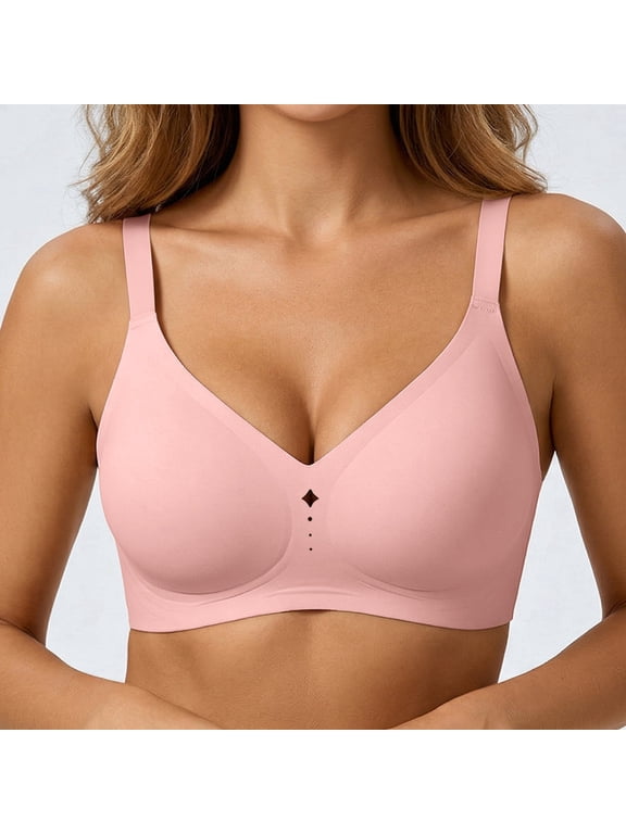 Women’s Seamless Jelly Bra Adjustable Criss-Cross Straps Breathable Wireless Comfort S-XXL