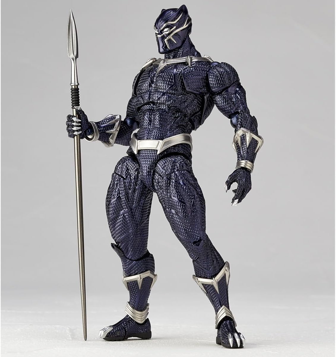 Figurecomplex Amazing Yamaguchi Black Panther, Approx. 6.7 inches (170 mm), ABS & PVC Painted Action Figure, Revoltech