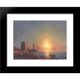 thumbnail image 1 of Figures In A Coastal Landscape At Sunset 20x24 Framed Art Print by Aivazovsky..., 1 of 2