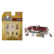 Figures Set Western Style, Multi- American Diorama 76485MJ - 1/64 scale Figurine - Diorama Accessory