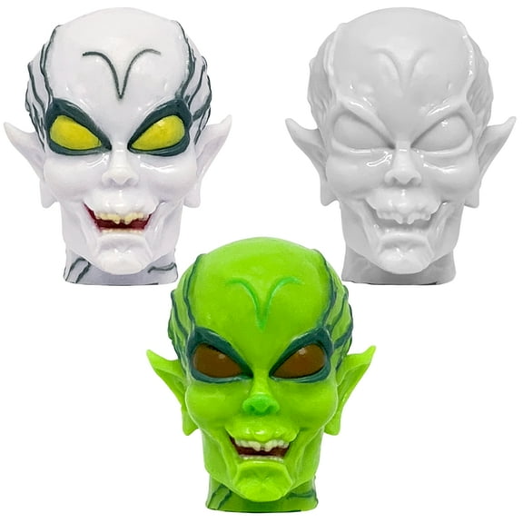Figures Toy Company Set of 3 Alien Heads for 8 Inch Type S Retro Action Figures
