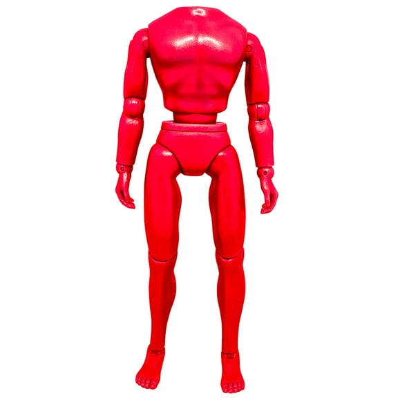 Figures Toy Company Type S Retro 6 Inch Male Red Body Action Figure