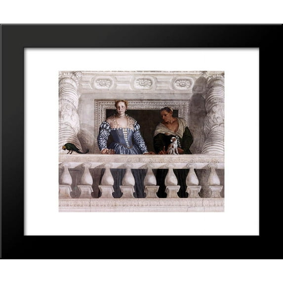 Figures behind the Parapet 20x24 Framed Art Print by Paolo Veronese