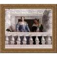 thumbnail image 1 of Figures behind the Parapet 24x20 Gold Ornate Wood Framed Canvas Art by Paolo Veronese, 1 of 2