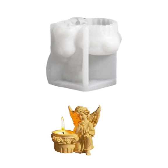 Figurine Angelic Sturdy Silicone Squeeze Mould Set Craft Supplies for Kids Creativity and Home Decoration Enhancement