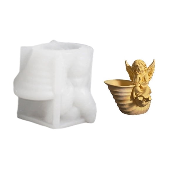 Figurine Angelic Sturdy Silicone Squeeze Mould Set Craft Supplies for Kids Creativity and Home Decoration Enhancement