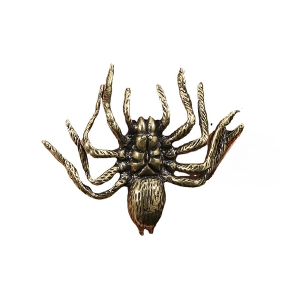 Figurine Brass Spider Animal Statue Small Sculpture Gifts Tabletop