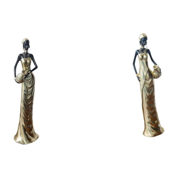 Figurine Collectible Lady Statue Resin Material Ideal for Desk Cabinet Living Room Gift