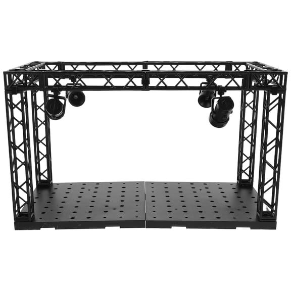 Figurine Display Case With Led Lighting: Organizer Desktop Miniature Display Shelf - Multi-Functional Storage Box For Model Figures