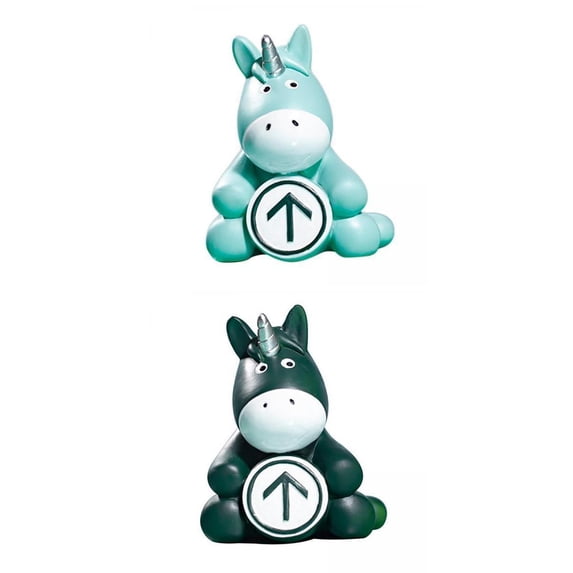 Figurine,Green Figurine Ornament Horse Statues,Resin Home Decor Sculpture Polyresin Figures,Cartoon Small Animal Decoration Crafts,Bedroom Feng Shui Desk Auto Interior