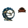 thumbnail image 1 of Figurine Knick Knack Miniature Sofa Chair Resin Construction Decorative for Bookshelf Office Desk, 1 of 8