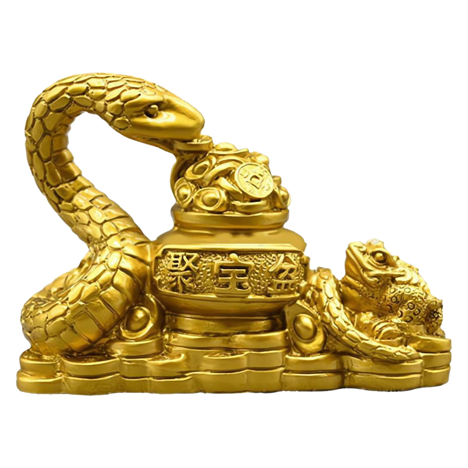 Figurine New Year Year Of The 2025 Figure Statue 2025 Feng Shui Golden
