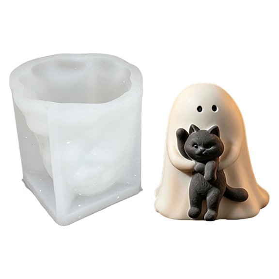 Figurine Project Mold, Flexible Silicone Character Shape, Pouring, Plaster Casting, Creative Decor Accent