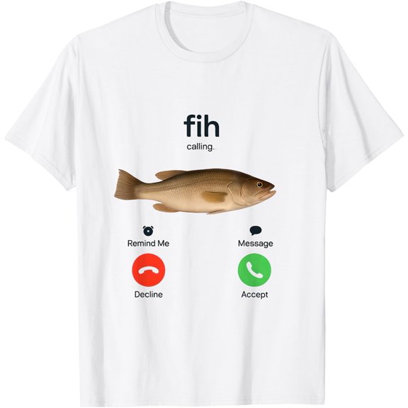 Fih Calling Fish Incoming Call T-Shirt, Vintage T-Shirt