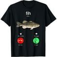 thumbnail image 1 of Fih Calling Remind me Message Decline Accept Phone Call Fish T-Shirt Shirts, 1 of 4