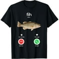 thumbnail image 1 of Fih Calling Remind me Message Decline Accept Phone Call Fish T-Shirt Shirts, 1 of 4