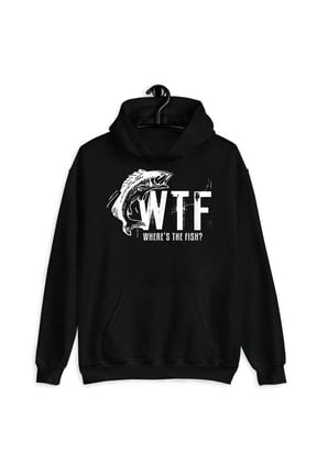 "Fih" Funny Misspelled Fish Meme, Simple Humor Hoodie