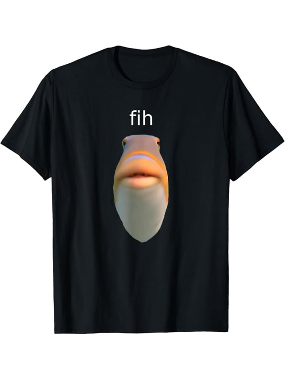 Fih Meme Shirt “Fih” Funny Misspelled Fish Meme T-Shirt tee