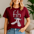 thumbnail image 1 of Fih Shoes Fish Funny Misspelled, Fih Calling Shirt, Remind Me Message Decline Accept Phone Call Fish, Fish lover Gift, 1 of 5