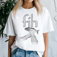 thumbnail image 1 of Fih Shoes Fish Funny Misspelled, Fih Calling Shirt, Remind Me Message Decline Accept Phone Call Fish, Fish lover Gift, 1 of 5