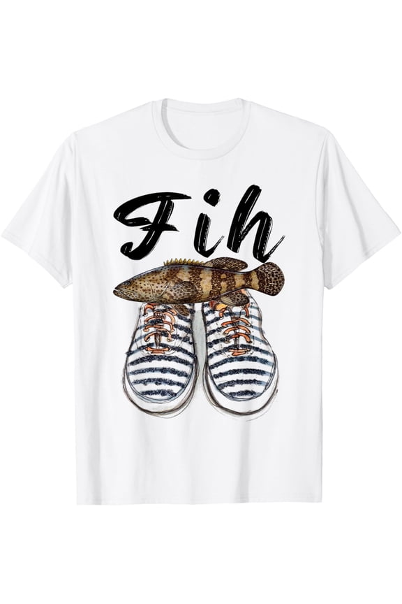 Fih Shoes Funny Fish Meme Fih Calling Humor Fishing Lovers T-Shirt tee